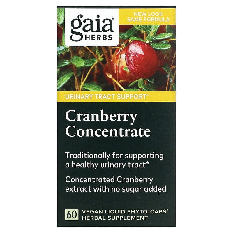 Gaia Herbs Cranberry Concentrate 60 Vegan Liquid Phyto-Caps 1 Gaia Herbs Cranberry Concentrate 60 Vegan Liquid Phyto-Caps 751063403306