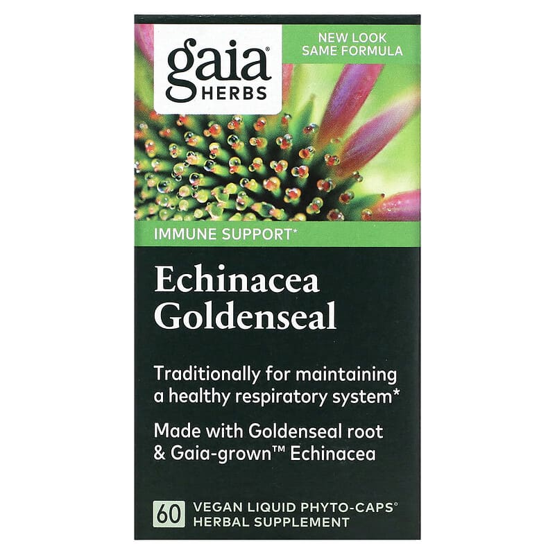 Gaia Herbs Echinacea Goldenseal 60 Vegan Liquid Phyto-Caps 1 Gaia Herbs Echinacea Goldenseal 60 Vegan Liquid Phyto-Caps 751063398305