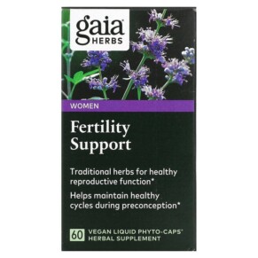 Gaia Herbs Fertility Support for Women 60 Vegan Liquid Phyto-Caps 751063150880