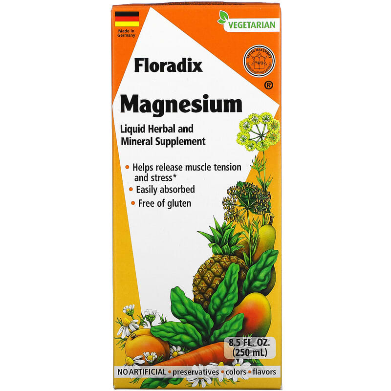 Gaia Herbs Floradix Magnesium Liquid Herbal and Mineral Supplement 8.5 oz (250 ml) 1 Gaia Herbs Floradix Magnesium Liquid Herbal and Mineral Supplement 8.5 fl oz (250 ml) 850026260076