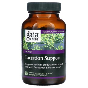 Gaia Herbs Lactation Support 120 Vegan Liquid Phyto-Caps 751063145886