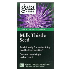 Gaia Herbs Milk Thistle Seed 60 Vegan Liquid Phyto-Caps 751063399203