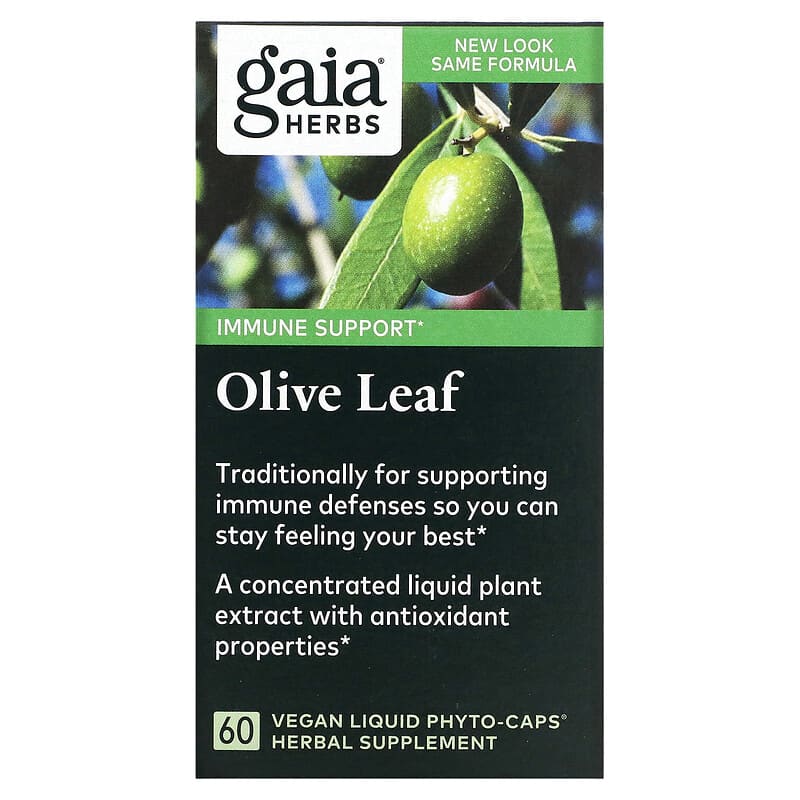 Gaia Herbs Olive Leaf 60 Vegan Liquid Phyto-Caps 1 Gaia Herbs Olive Leaf 60 Vegan Liquid Phyto-Caps 751063399401