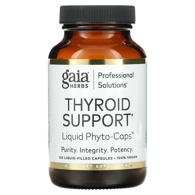 Gaia Herbs Professional Solutions Thyroid Support 120 Liquid-Filled Capsules 1 Gaia Herbs Professional Solutions Thyroid Support 120 Liquid-Filled Capsules 751063996785