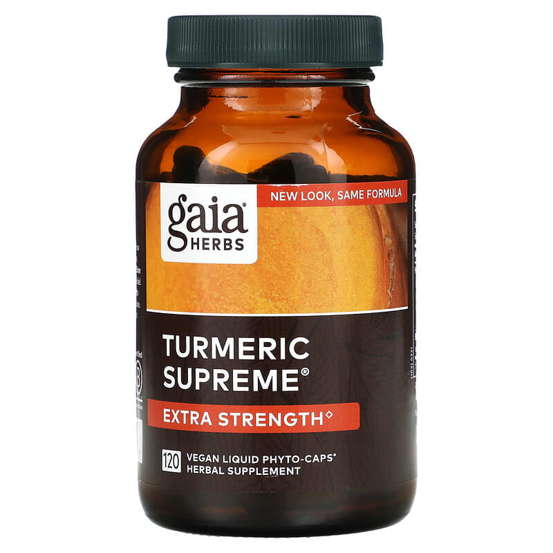 Gaia Herbs Turmeric Supreme Extra Strength 120 Vegan Liquid Phyto-Caps 1 Gaia Herbs Turmeric Supreme Extra Strength 120 Vegan Liquid Phyto-Caps 751063145961