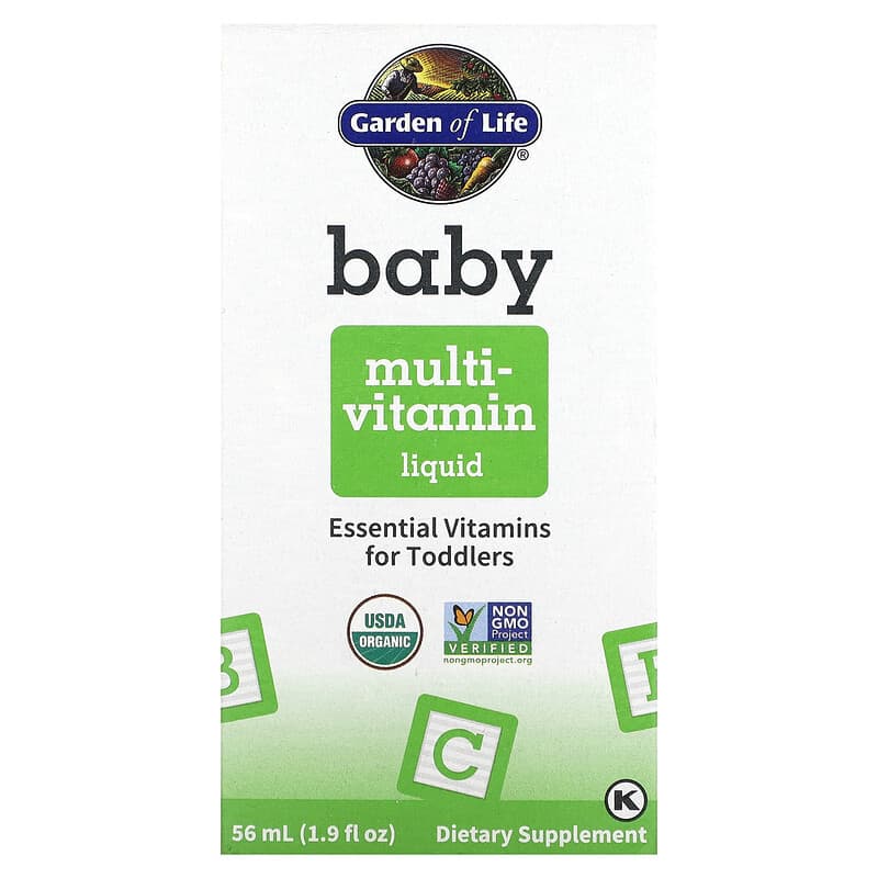 Garden of Life Baby Multivitamin Liquid 1.9 fl oz (56 ml) 1 Garden of Life Baby Multivitamin Liquid 1.9 fl oz (56 ml) 658010125208