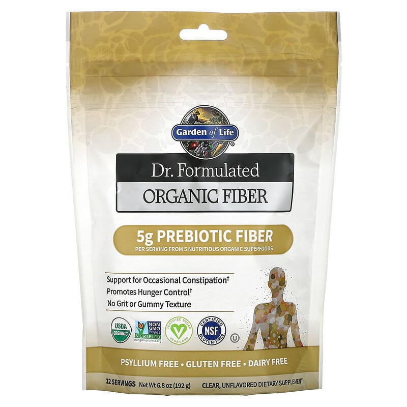 Garden of Life Dr. Formulated Organic Fiber Clear Unflavored 6.8 oz (192 g) 1 Garden of Life Dr. Formulated Organic Fiber Clear Unflavored 6.8 oz (192 g) 658010118408