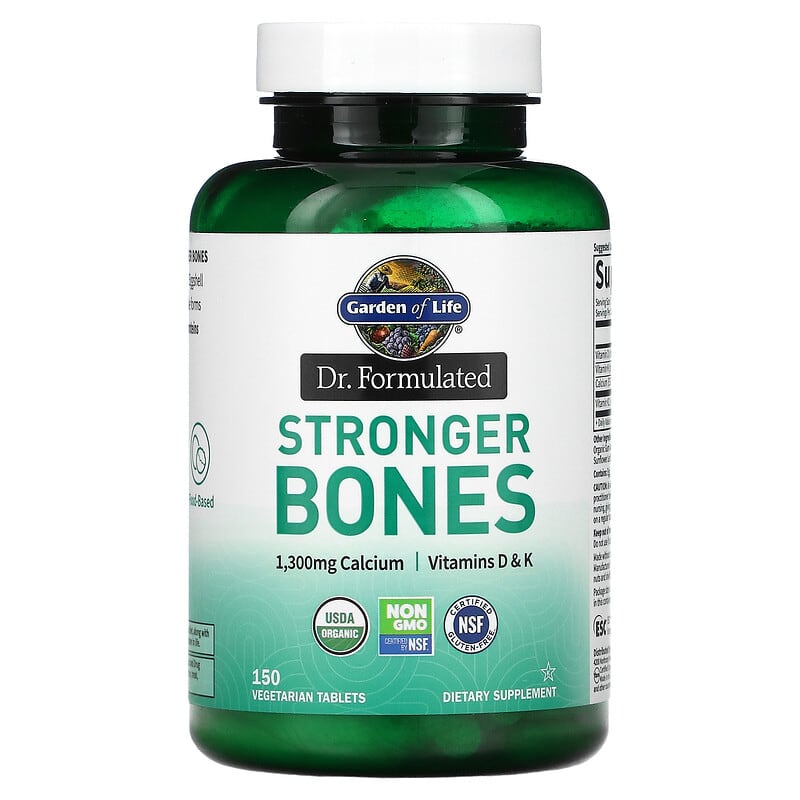 Garden of Life Dr. Formulated Stronger Bones 150 Vegetarian Tablets 1 Garden of Life Dr. Formulated Stronger Bones 150 Vegetarian Tablets 658010123372