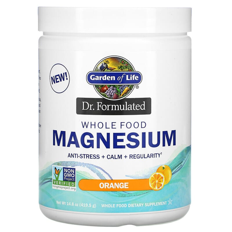 Garden of Life Dr. Formulated Whole Food Magnesium Powder Orange 14.8 oz (419.5 g) 1 Garden of Life Dr. Formulated Whole Food Magnesium Powder Orange 14.8 oz (419.5 g) 658010122771