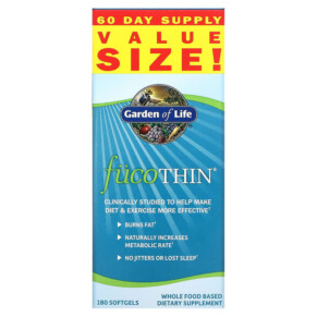 Garden of Life FucoThin 180 Softgels 658010113755