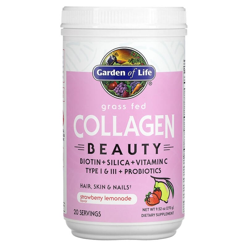 Garden of Life Grass Fed Collagen Beauty Strawberry Lemonade 9.52 oz (270 g) 1 Garden of Life Grass Fed Collagen Beauty Strawberry Lemonade 9.52 oz (270 g) 658010124560