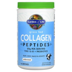 Garden of Life Grass Fed Collagen Peptides Unflavored 9.87 oz (280 g) 658010124577
