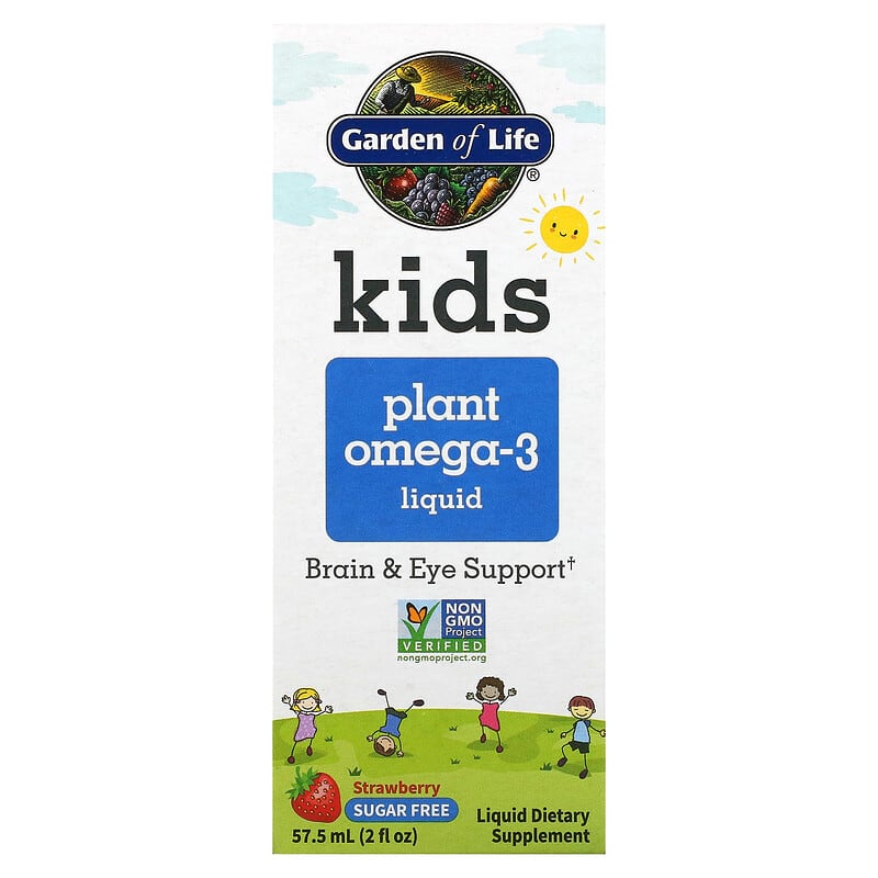 Garden of Life Kids Plant Omega-3 Liquid Strawberry 2 fl oz (57.5 ml) 1 Garden of Life Kids Plant Omega-3 Liquid Strawberry 2 fl oz (57.5 ml) 658010125277