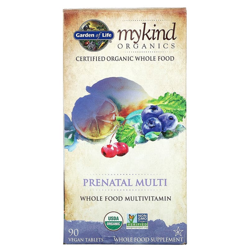 Garden of Life MyKind Organics Prenatal Multi 90 Vegan Tablets 1 Garden of Life MyKind Organics Prenatal Multi 90 Vegan Tablets 658010117708