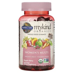 Garden of Life MyKind Organics Women's Multi Organic Berry 120 Vegan Gummy Drops 658010120326