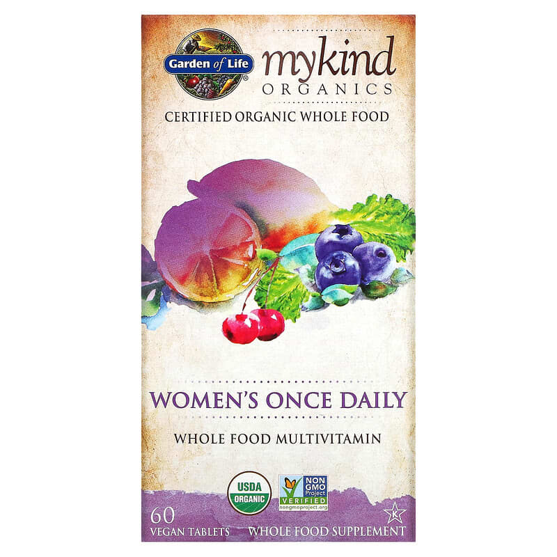 Garden of Life MyKind Organics Women's Once Daily 60 viên 1 Garden of Life MyKind Organics Women's Once Daily 60 Vegan Tablets 658010117760
