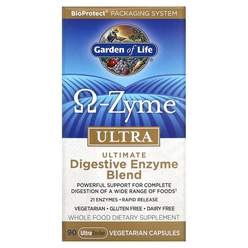 Garden of Life O-Zyme Ultra Ultimate Digestive Enzyme Blend 90 UltraZorbe Vegetarian Capsules 1 Garden of Life O-Zyme Ultra Ultimate Digestive Enzyme Blend 90 UltraZorbe Vegetarian Capsules 658010112369
