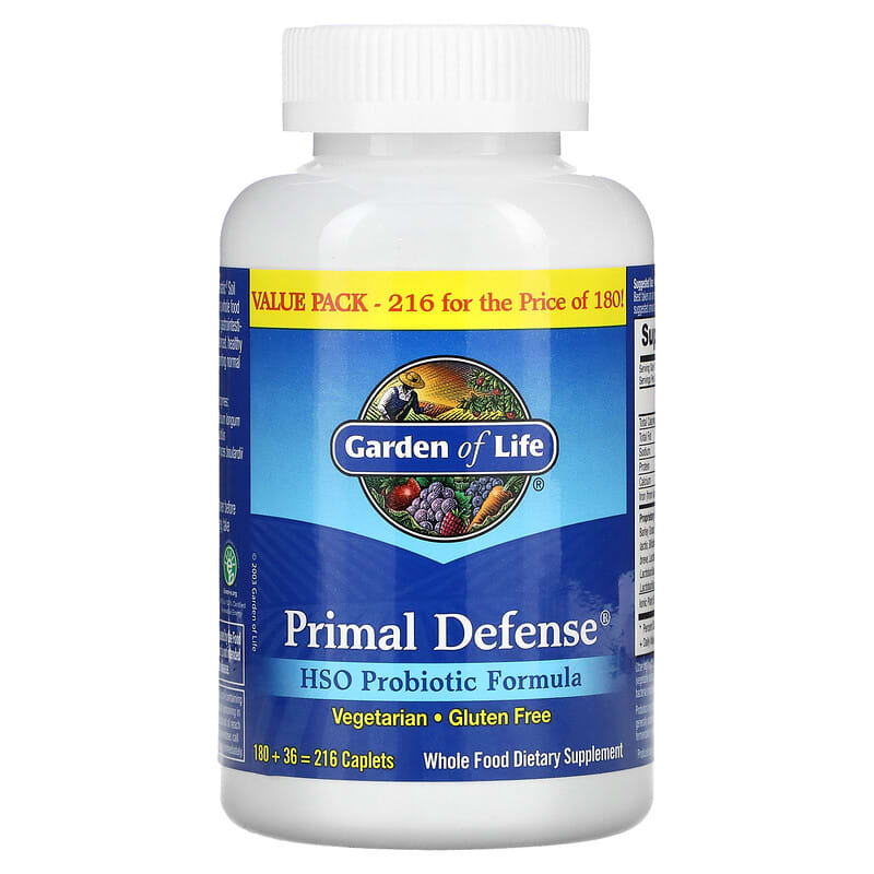 Garden of Life Primal Defense HSO Probiotic Formula 216 Caplets 1 Garden of Life Primal Defense HSO Probiotic Formula 216 Caplets 658010112949