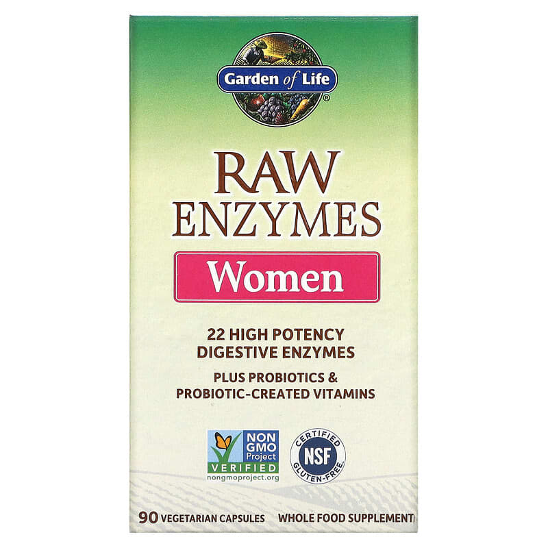 Garden of Life RAW Enzymes Women 90 Vegetarian Capsules 1 Garden of Life RAW Enzymes Women 90 Vegetarian Capsules 658010115636