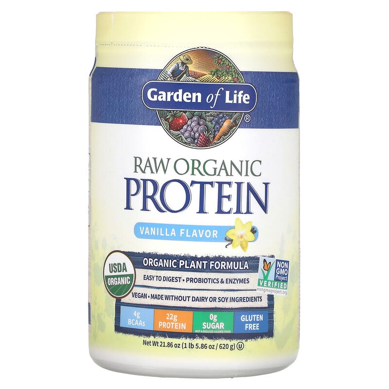 Garden of Life RAW Organic Protein Organic Plant Formula Vanilla 21.86 oz (620 g) 1 Garden of Life RAW Organic Protein Organic Plant Formula Vanilla 21.86 oz (620 g) 658010116039
