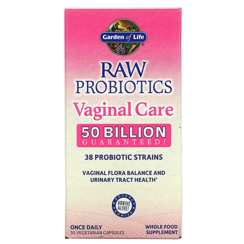 Garden of Life RAW Probiotics Vaginal Care 50 Billion 30 viên 1 Garden of Life RAW Probiotics Vaginal Care 50 Billion 30 Vegetarian Capsules 658010116633