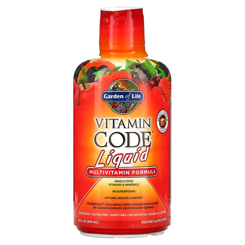 Garden of Life Vitamin Code Liquid Multivitamin Formula Fruit Punch 30 oz (900 ml) 1 Garden of Life Vitamin Code Liquid Multivitamin Formula Fruit Punch 30 fl oz (900 ml) 658010115964