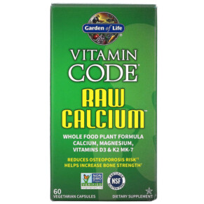 Garden of Life Vitamin Code RAW Calcium 60 Vegetarian Capsules 658010113915