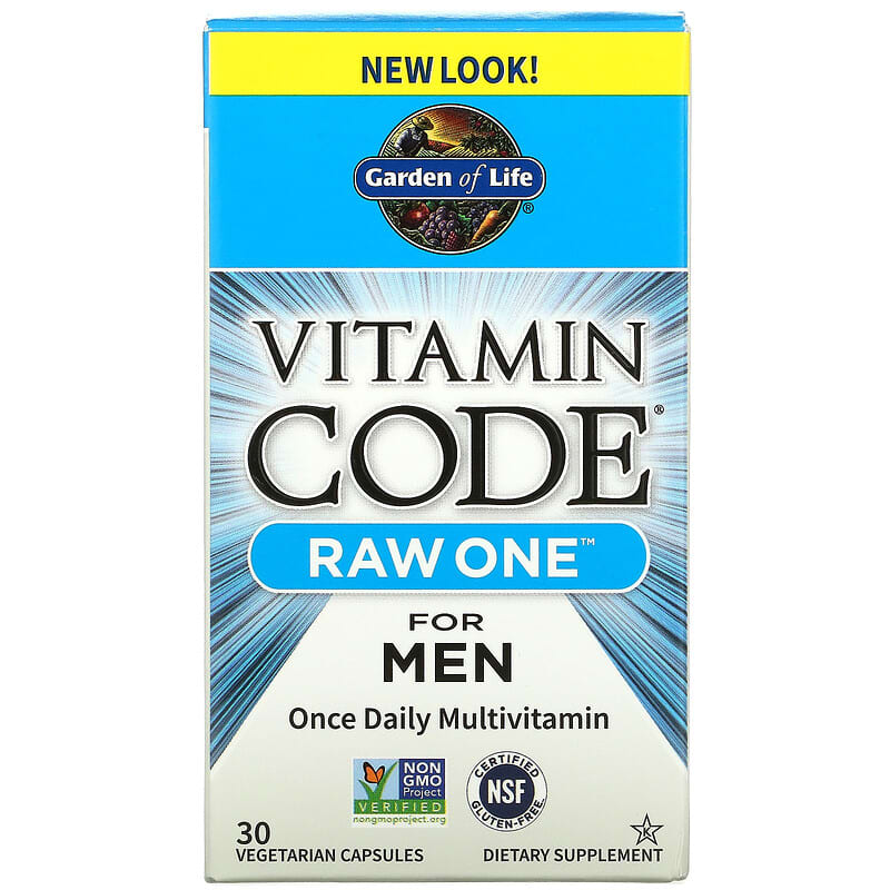 Garden of Life Vitamin Code Raw One For Men Once Daily Multivitamin 30 viên 1 Garden of Life Vitamin Code Raw One For Men Once Daily Multivitamin 30 Vegetarian Capsules 658010114493