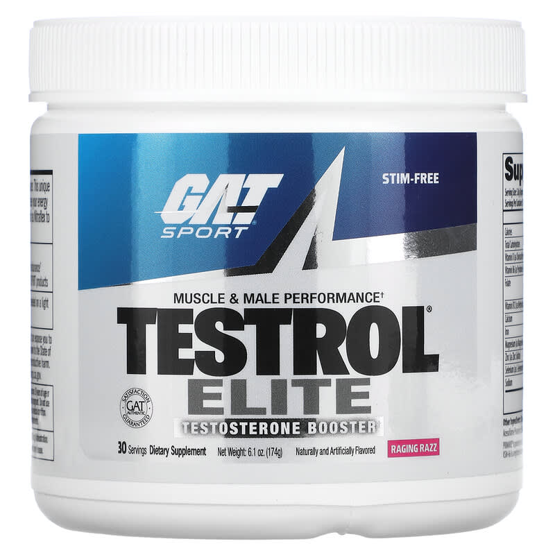 GAT Testrol Elite Testosterone Booster Raging Razz 6.1 oz (174 g) 1 GAT Testrol Elite Testosterone Booster Raging Razz 6.1 oz (174 g) 816170022816