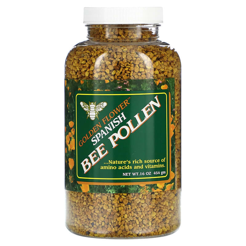 Golden Flower Spanish Bee Pollen 16 oz (454 g) 1 Golden Flower Spanish Bee Pollen 16 oz (454 g) 715783463002