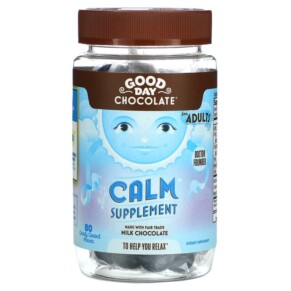 Good Day Chocolate Calm Supplement For Adults 80 Candy Coated Pieces 858982004116