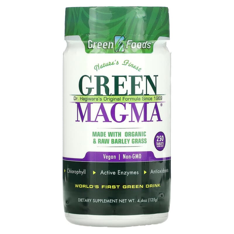 Green Foods Green Magma 500 mg 250 viên 1 Green Foods Corporation Green Magma 250 Tablets 4.4 oz (125 g) 083851204285