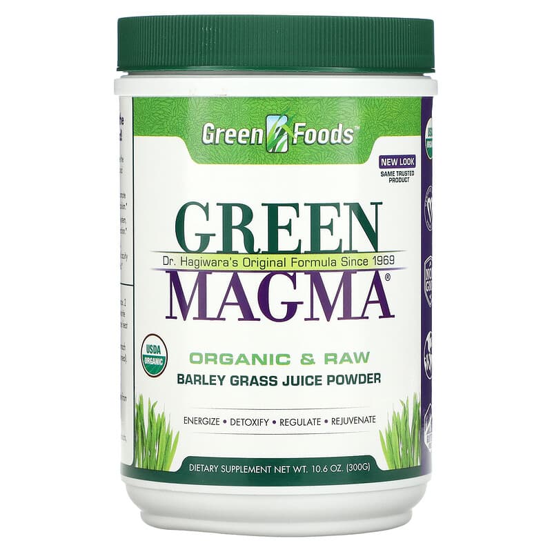 Green Foods Green Magma Barley Grass Juice Powder 10.6 oz (300 g) 1 Green Foods Corporation Green Magma Barley Grass Juice Powder 10.6 oz (300 g) 083851204667