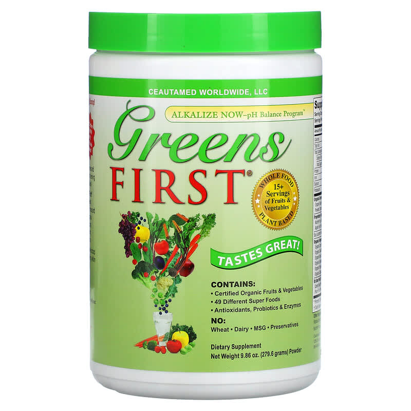 Greens First Greens First Original 9.95 oz (282 g) 1 Greens First Greens First Original 9.86 oz (279.6 g) 819354001003