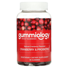 Gummiology Cranberry & Probiotic Gummies Cranberry 90 Vegetarian Gummies 898220020881
