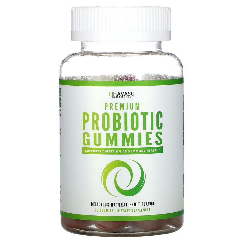 Havasu Nutrition Premium Probiotic Gummies Natural Fruit 60 Gummies 1 Havasu Nutrition Premium Probiotic Gummies Natural Fruit 60 Gummies 850008464201