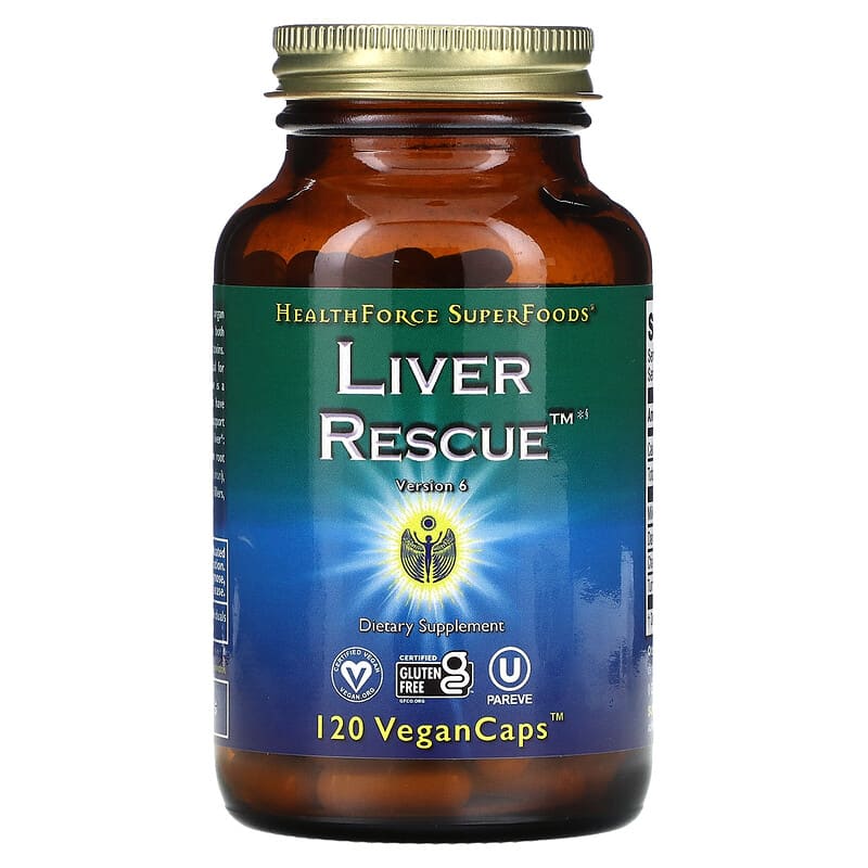 HealthForce Superfoods Liver Rescue Version 6 120 Vegan Caps 1 HealthForce Superfoods Liver Rescue Version 6 120 Vegan Caps 650786000475