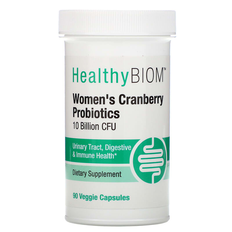 HealthyBiom Women's Cranberry Probiotics 10 Billion CFU 90 viên 1 HealthyBiom Women's Cranberry Probiotics 10 Billion CFUs 90 Veggie Capsules 898220015863
