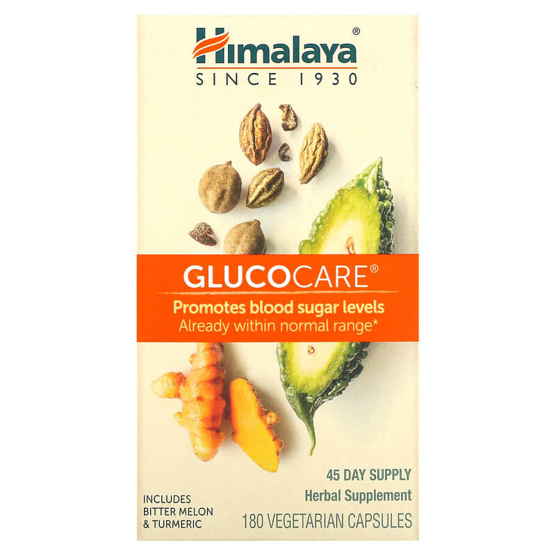 Himalaya GlucoCare 180 Vegetarian Capsules 1 Himalaya GlucoCare 180 Vegetarian Capsules 605069009119