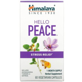 Himalaya Hello Peace Stress Relief 60 Vegetarian Capsules 605069065351