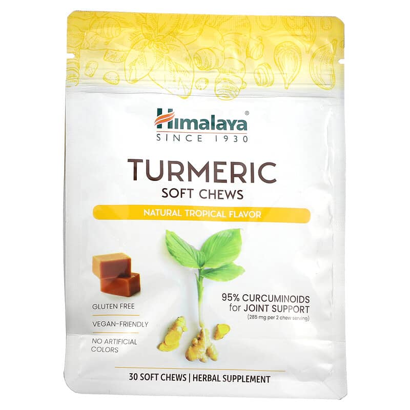 Himalaya Turmeric Soft Chews Natural Tropical 30 Soft Chews 1 Himalaya Turmeric Soft Chews Natural Tropical 30 Soft Chews 605069066914