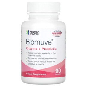 Houston Enzymes Biomuve Enzyme + Probiotic 90 Capsules 898631000441