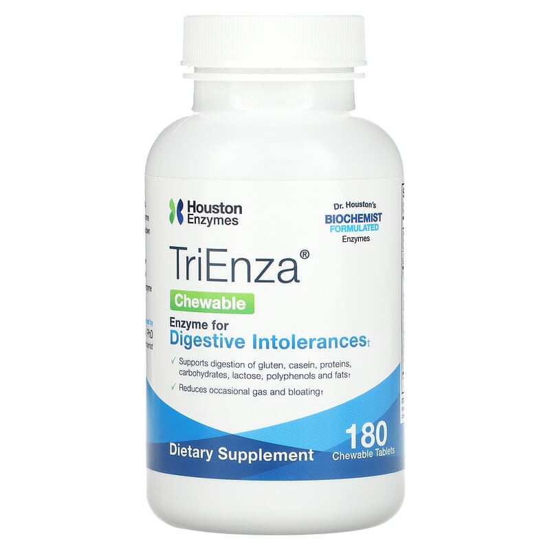 Houston Enzymes TriEnza Chewable 180 Chewable Tablets 1 Houston Enzymes TriEnza Chewable 180 Chewable Tablets 898631000304