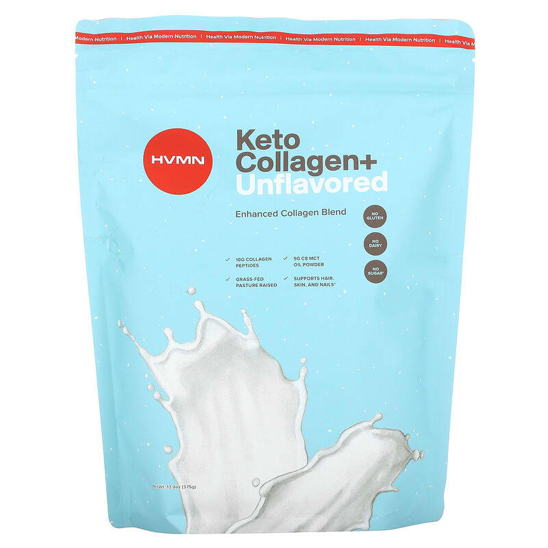 HVMN Keto Collagen+ Unflavored 13.2 oz (375 g) 1 HVMN Keto Collagen+ Unflavored 13.2 oz (375 g) 850632006341