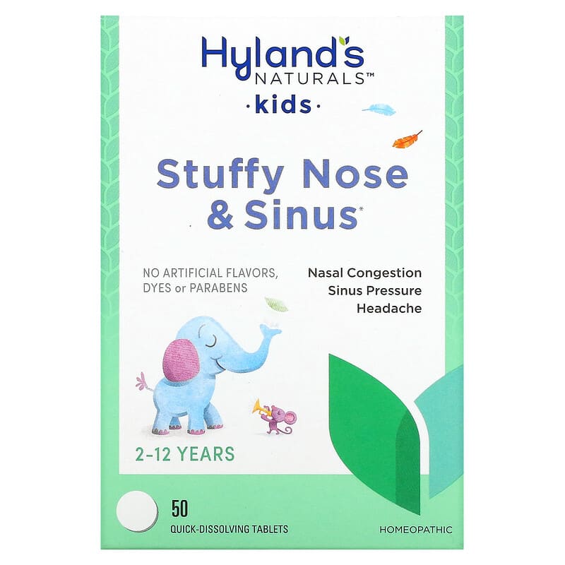 Hyland's Kids Stuffy Nose and Sinus 2-12 Years 50 Quick-Dissolving Tablets 1 Hyland's Kids Stuffy Nose and Sinus 2-12 Years 50 Quick-Dissolving Tablets 354973340619