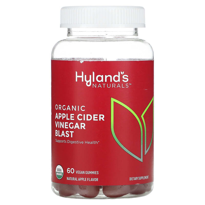 Hyland's Organic Apple Cider Vinegar Blast Gummies Natural Apple 60 Vegan Gummies 1 Hyland's Organic Apple Cider Vinegar Blast Gummies Natural Apple 60 Vegan Gummies 810087820039
