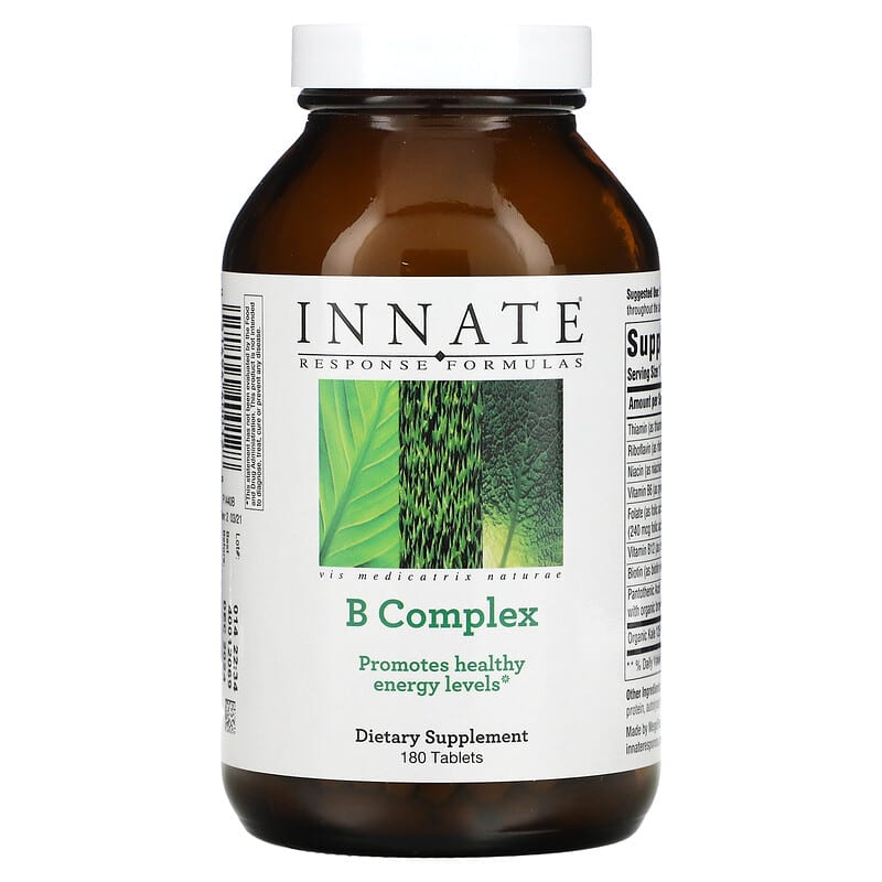 Innate Response Formulas B Complex 180 viên 1 Innate Response Formulas B Complex 180 Tablets 051494400128