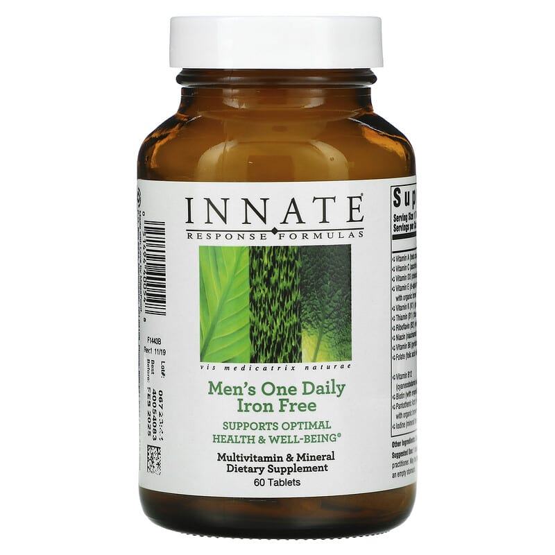 Innate Response Formulas Men's One Daily Iron Free 60 viên 1 Innate Response Formulas Men's One Daily Iron Free 60 Tablets 051494400548