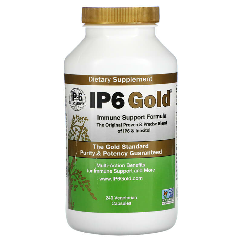IP-6 International IP6 Gold Immune Support Formula 240 Vegetarian Capsules 1 IP-6 International IP6 Gold Immune Support Formula 240 Vegetarian Capsules 860005330812