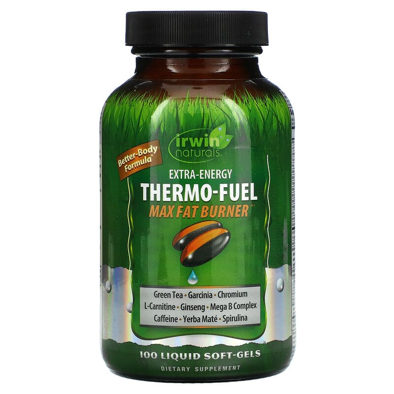 Irwin Naturals Extra-Energy Thermo-Fuel Max Fat Burner 100 Liquid Soft-Gels 1 Irwin Naturals Extra-Energy Thermo-Fuel Max Fat Burner 100 Liquid Soft-Gels 840081404362
